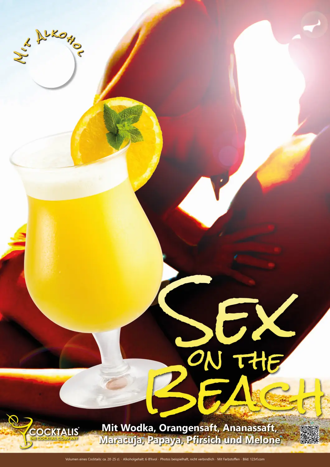 Sex on the beach poster von COCKTALIS Deutschland