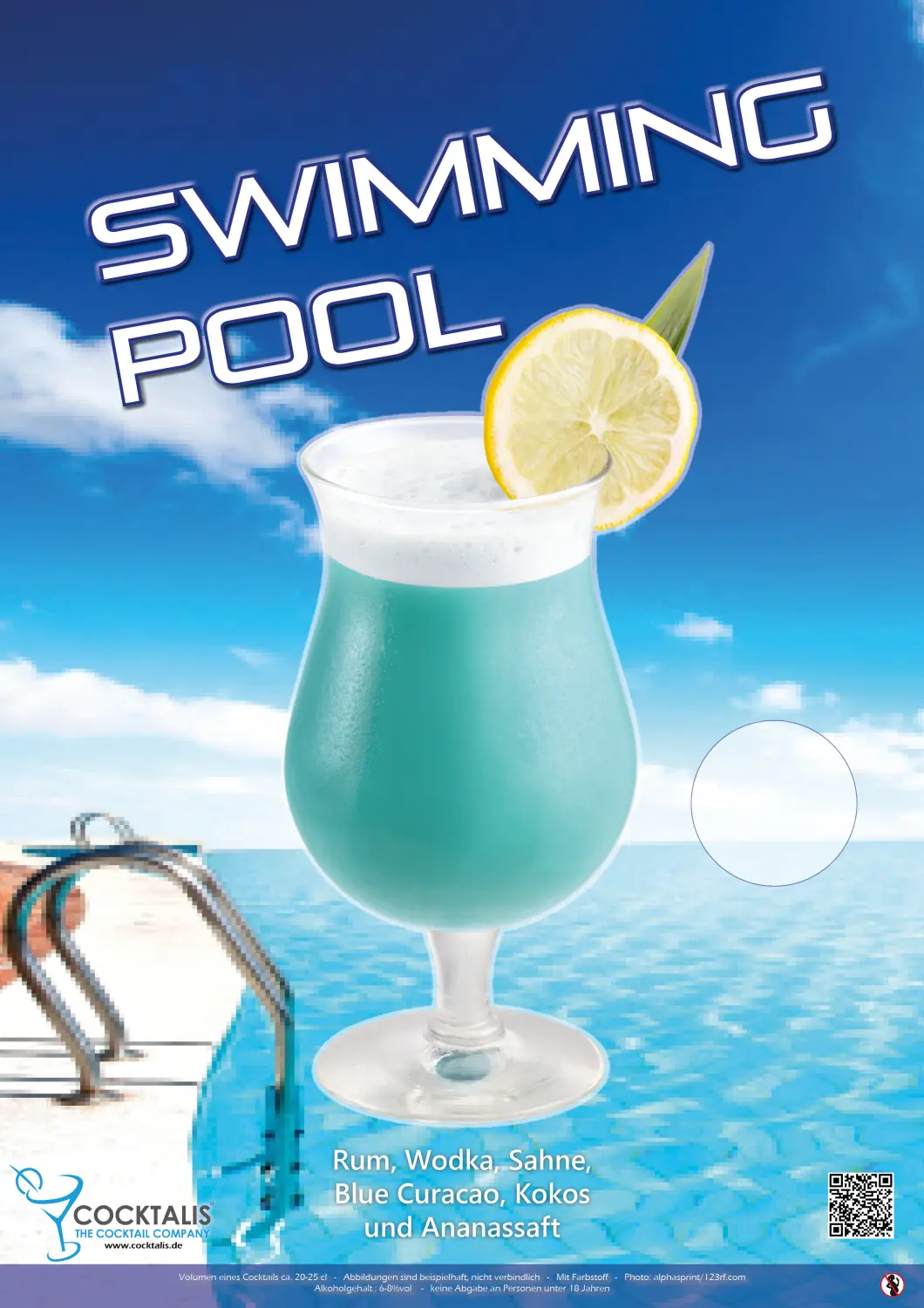 Swimming pool poster von COCKTALIS Deutschland
