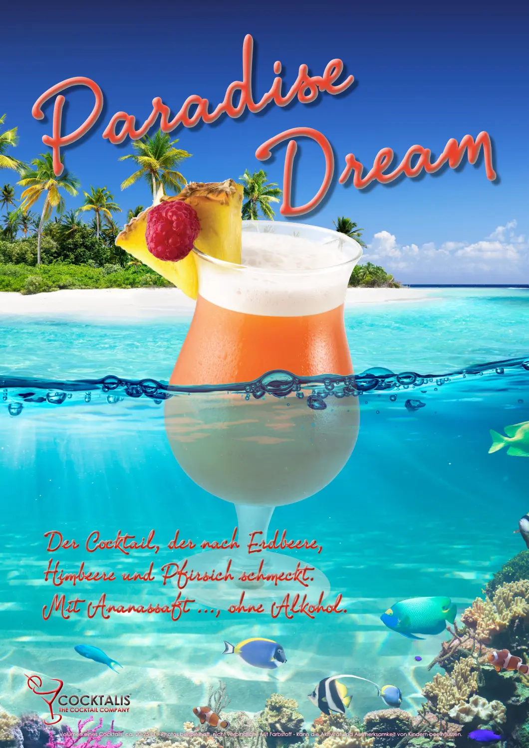 Paradise Dream Ohne Alkohol Poster von COCKTALIS Deutschland