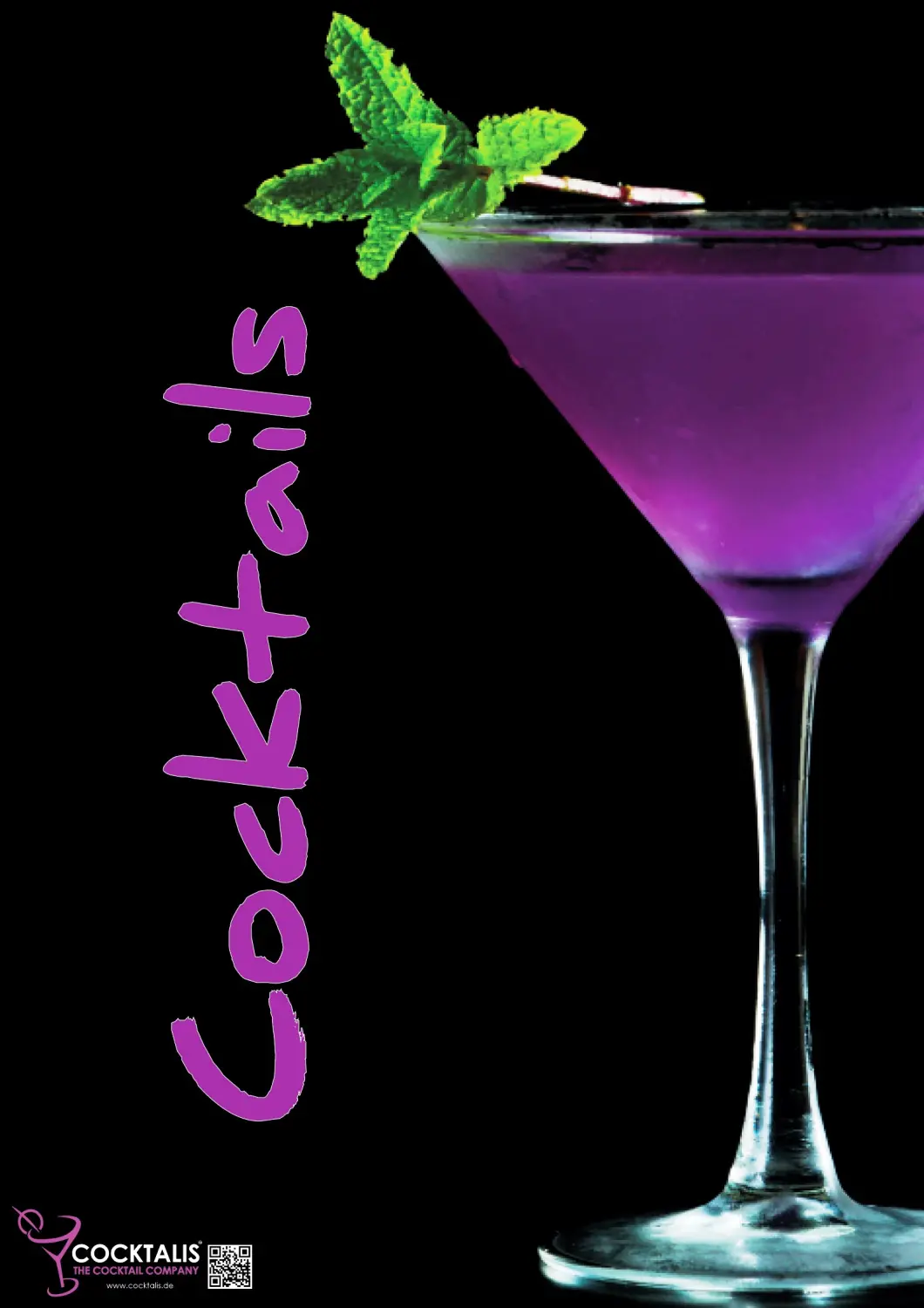 A-z violett Universell und andere Drinks Poster von COCKTALIS Deutschland