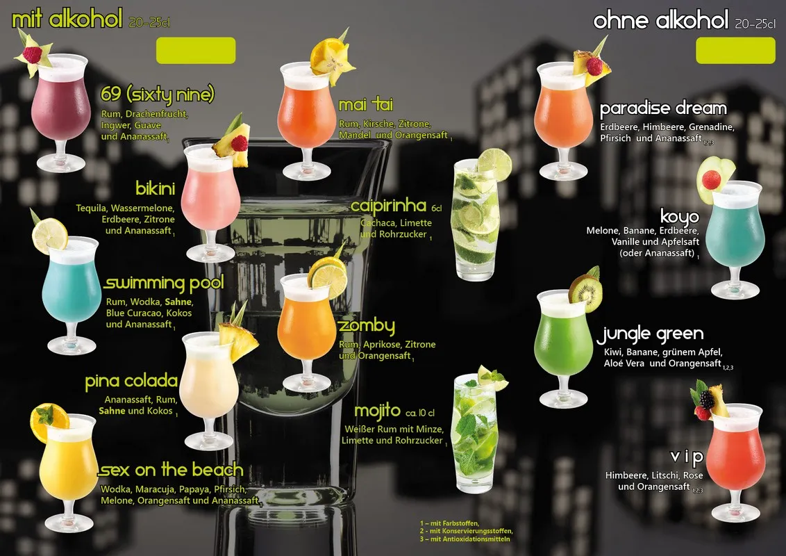 Cocktailkarte